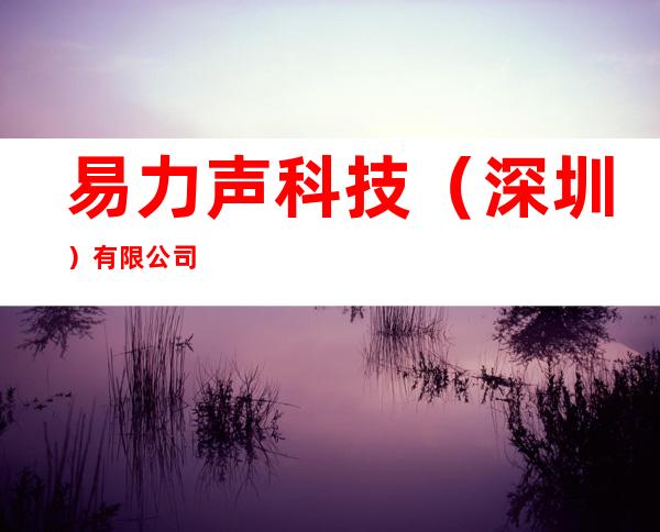 易力声科技（深圳）有限公司